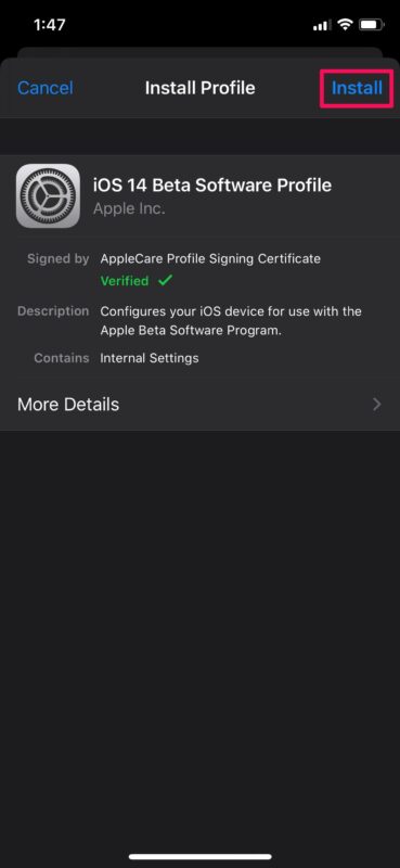 Cómo instalar iOS 14 Developer Beta en iPhone