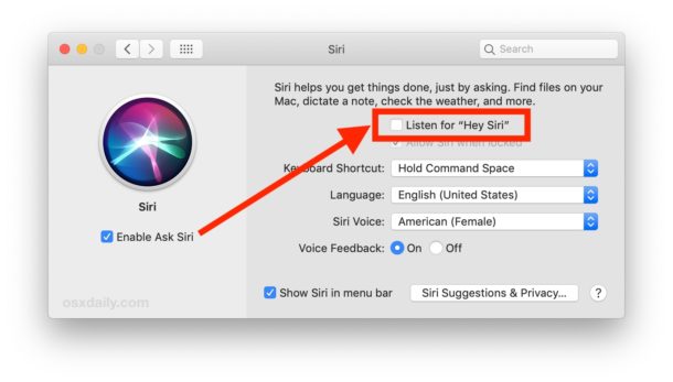 Cómo habilitar Hey Siri en Mac
