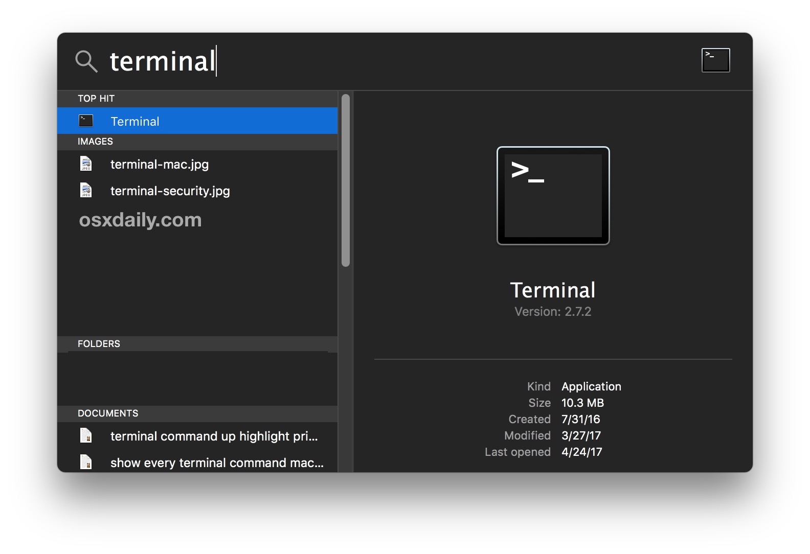 Terminal abierto para el cliente SSH de Mac