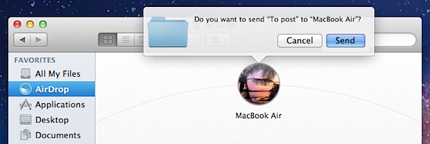 Transfiere archivos entre Mac con AirDrop