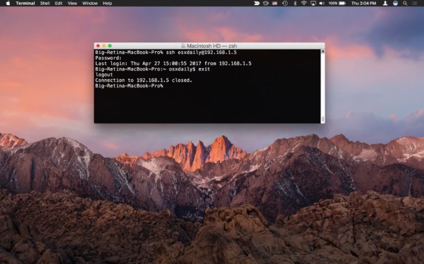 Cómo SSH en Mac