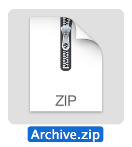 Cómo hacer un archivo zip en Mac OS X