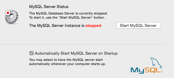 Servidor de inicio y detención de MySQL en Mac OS X