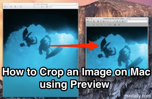 Recorta una imagen en Mac OS X con la aplicación Vista previa