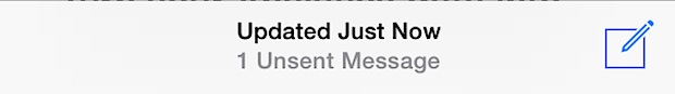 "Mensajes no enviados" en la aplicación de correo para iOS
