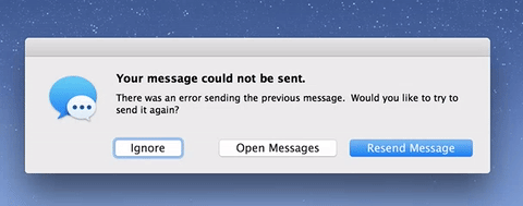 Infinitas ventanas emergentes de error de iMessage en Mac