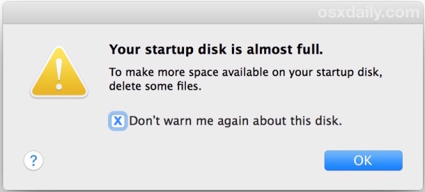El disco de inicio de Mac es un mensaje de error casi lleno, aquí se explica cómo solucionarlo