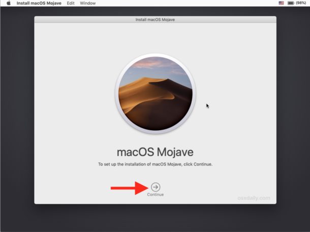 Reinstalación de la pantalla de MacOS