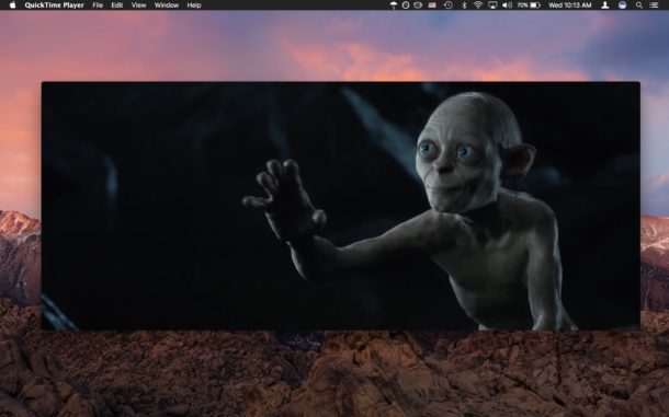 QuickTime es un excelente reproductor de video para Mac y es gratis con todos los Mac