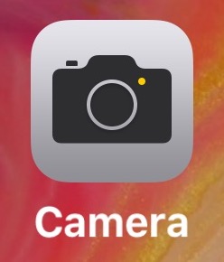 Aplicación de cámara abierta en iPhone