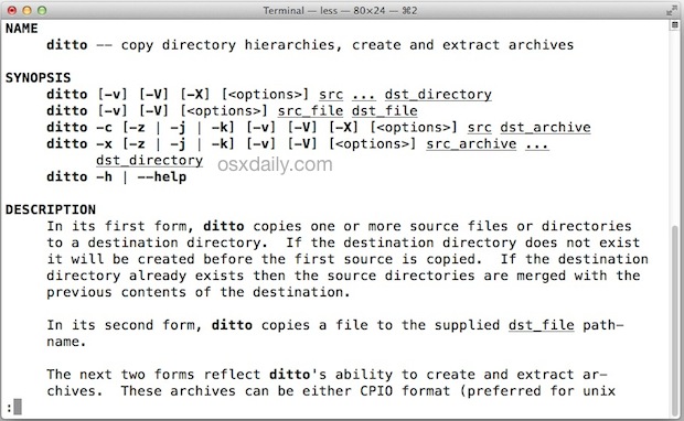 La página de manual de ditto explica cómo usarla para copiar archivos y directorios de manera avanzada