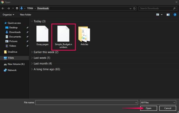 Cómo abrir un archivo de números en una PC con Windows con iCloud
