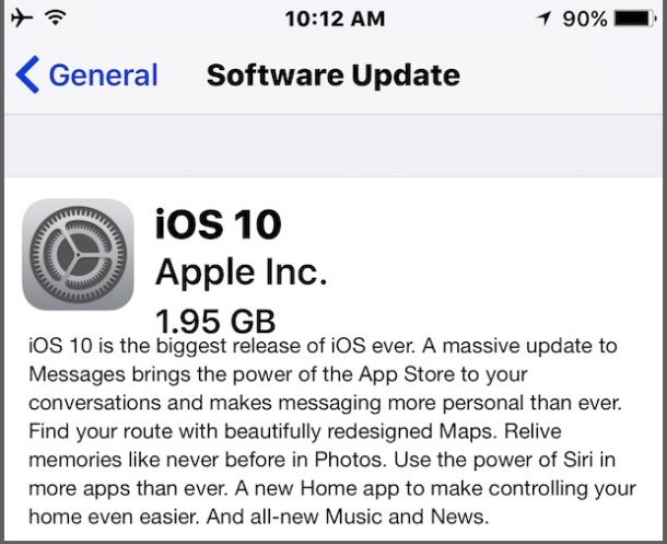 Descarga e instalación de iOS 10 GM