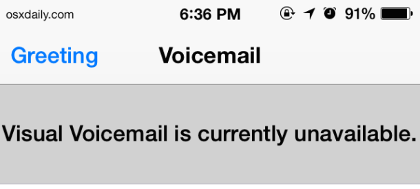 El correo de voz no está disponible en el iPhone