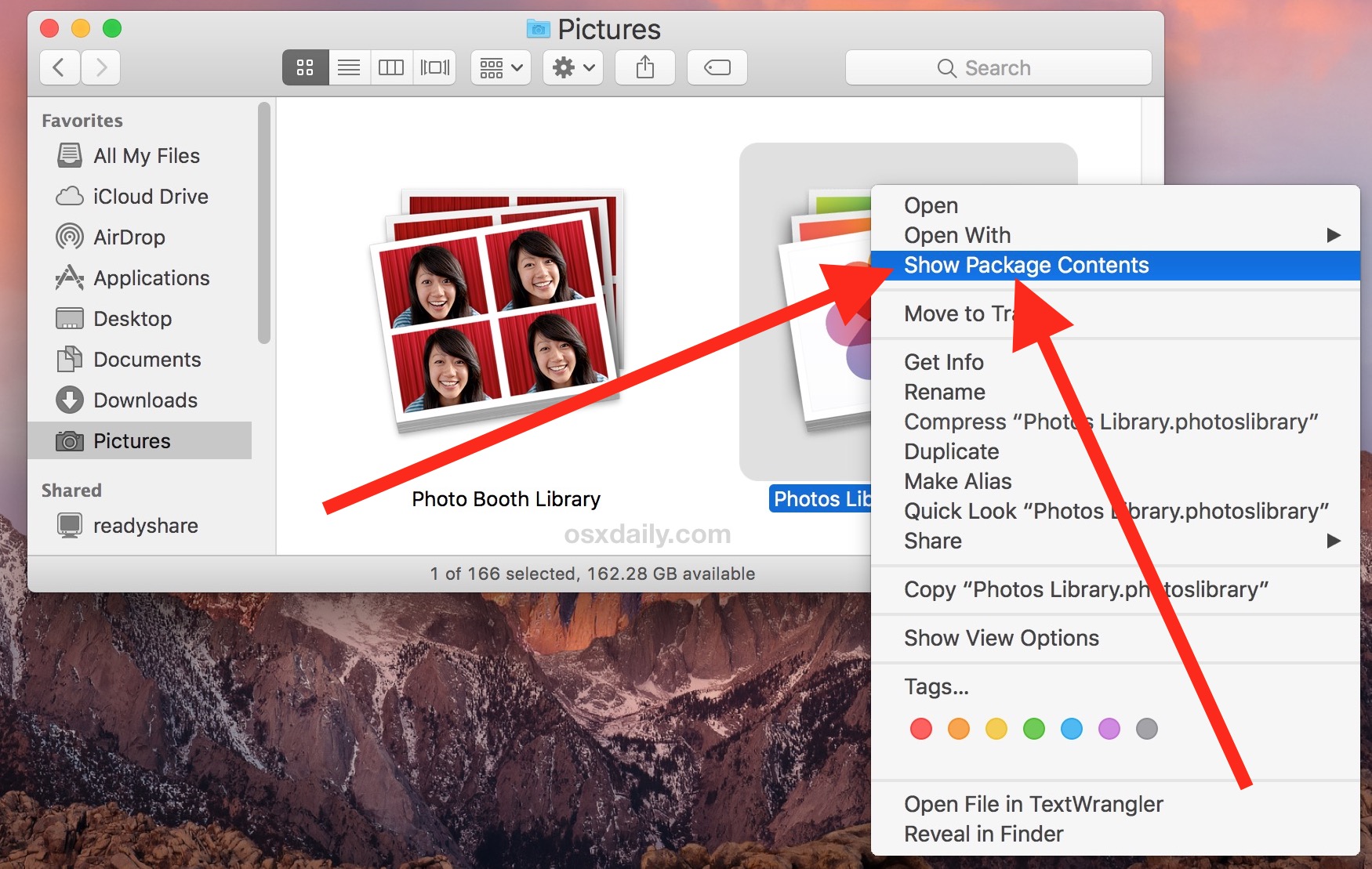 Dónde se almacenan las fotos en Mac