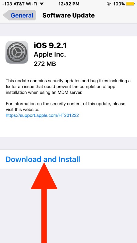 Descargue e instale la última actualización del software iOS