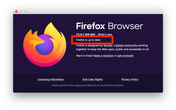 Cómo actualizar Firefox en Mac