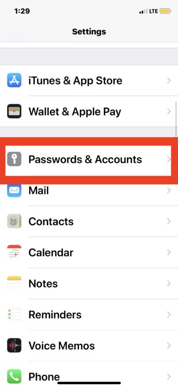 Cómo actualizar la contraseña de correo electrónico en iPhone o iPad