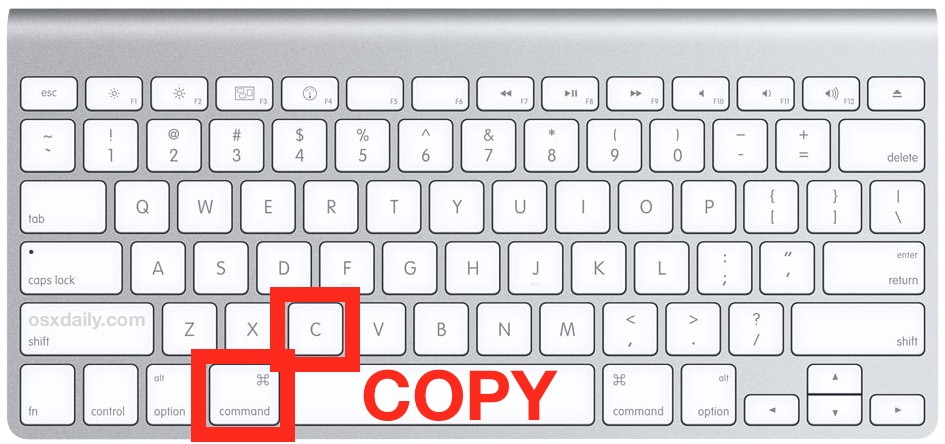 Cómo copiar en Mac