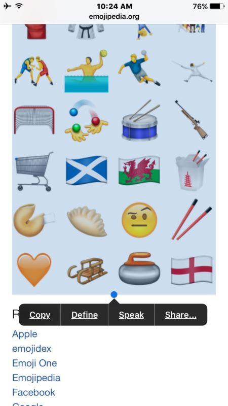 Copia las nuevas imágenes de emoji