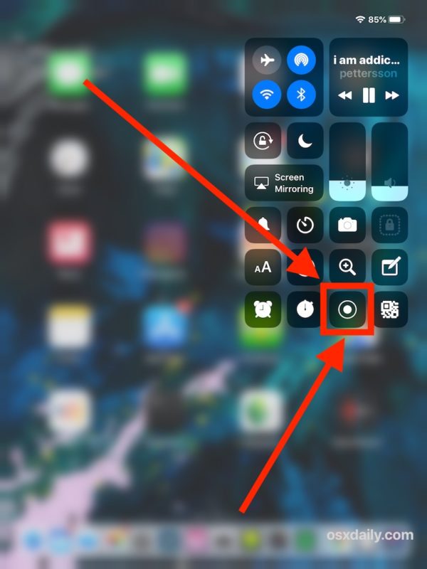 Cómo usar la grabación de pantalla en iOS en iPhone o iPad