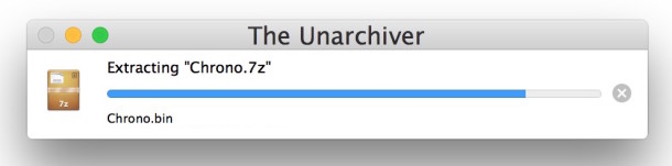 Extraer archivos de archivos 7z en Mac OS X