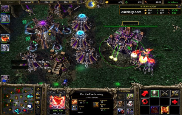 Captura de pantalla de Warcraft 3 Frozen Throne
