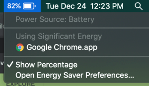 Mostrar porcentaje de batería en Macbook
