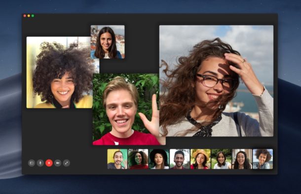 Foto grupal de FaceTime en Mac de Apple