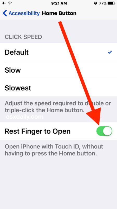 Deshabilitar Presione Inicio para desbloquear en iOS