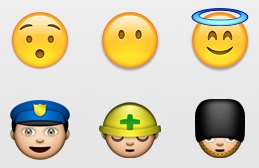 Iconos de emoji en el iPhone