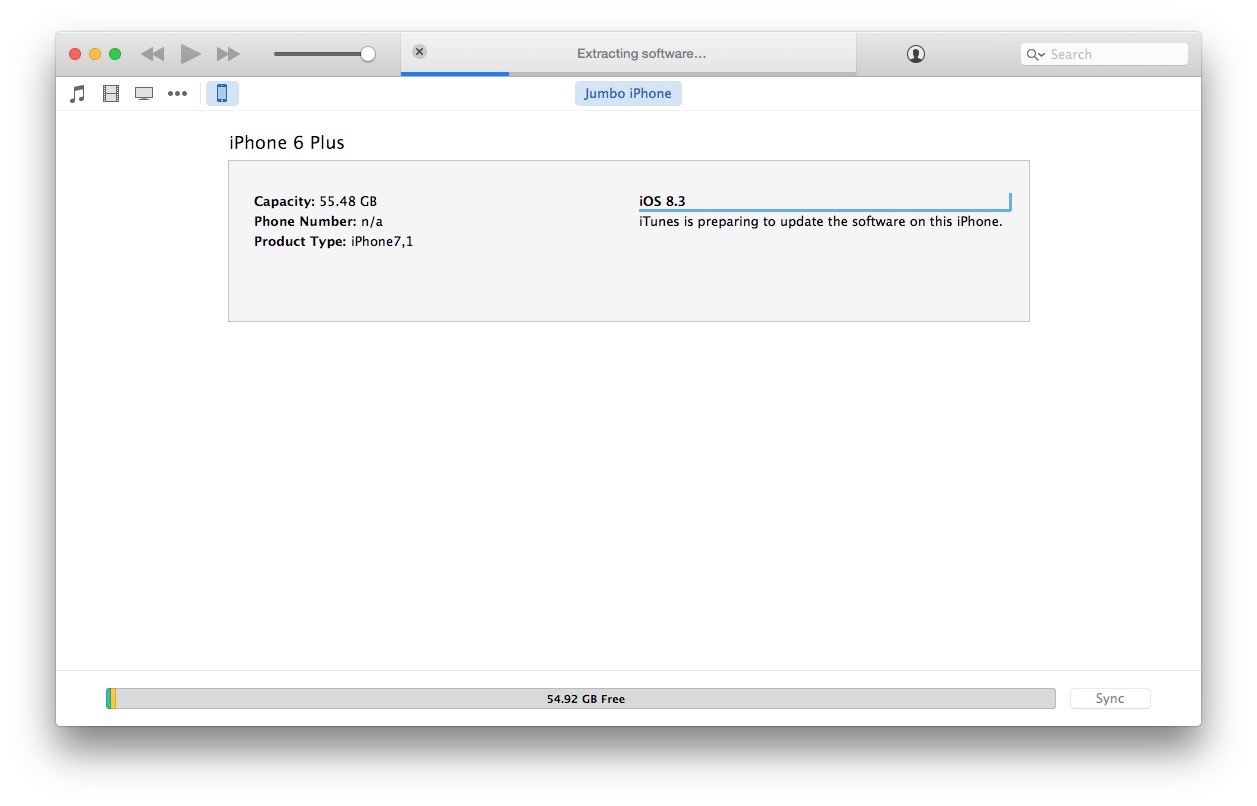 Actualización a iOS 9 con firmware IPSW en iTunes