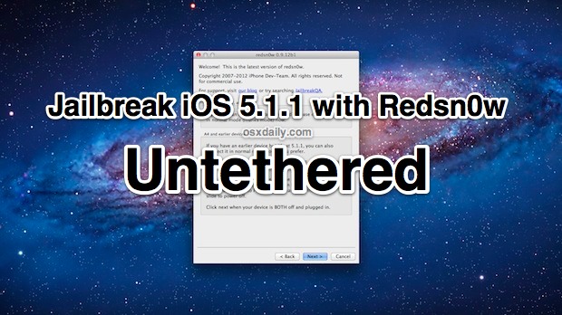 Jailbreak iOS 5.1.1 sin ataduras con Redsn0w