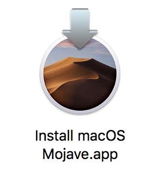 La aplicación de instalación para MacOS Mojave