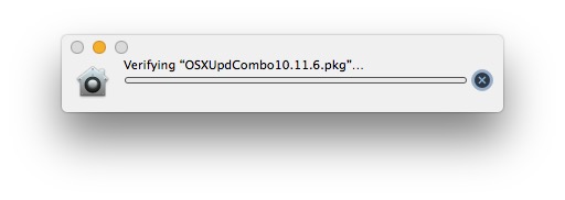 Atascado al verificar la actualización del paquete en Mac OS X