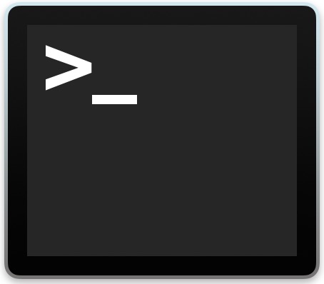 Icono de terminal de Mac